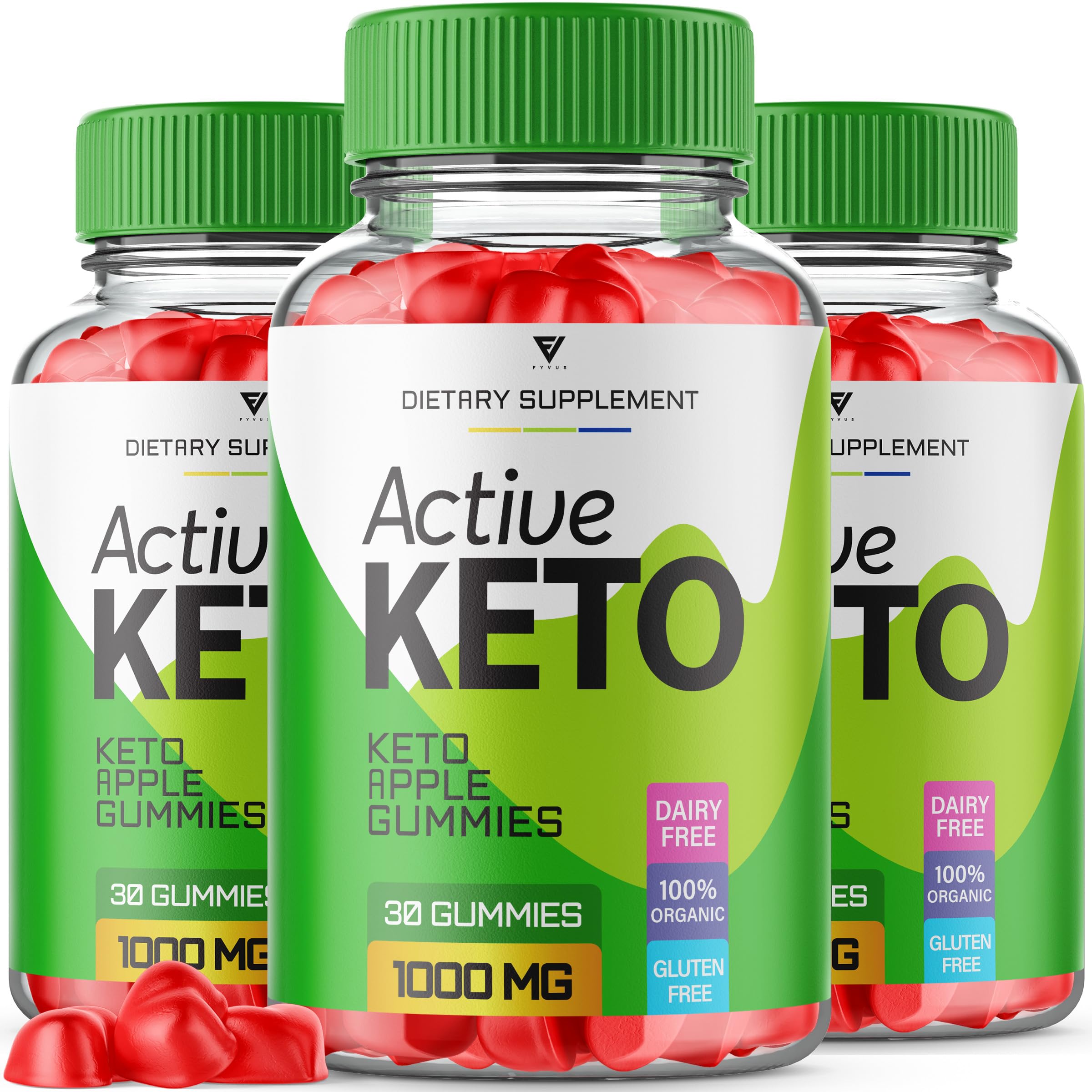 (3 Pack) Active Keto Gummies for Weight Loss Active Keto ACV Gummies Advanced
